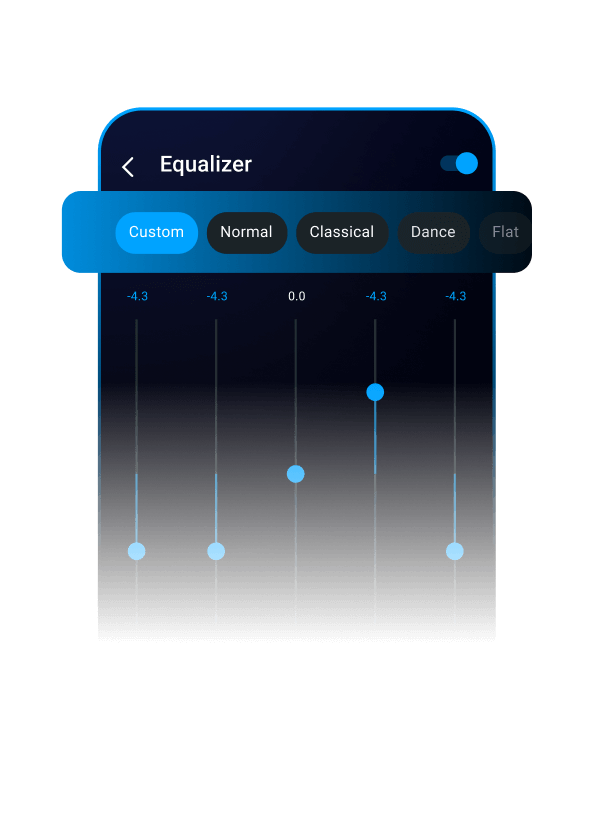 Easy-to-use music equalizer